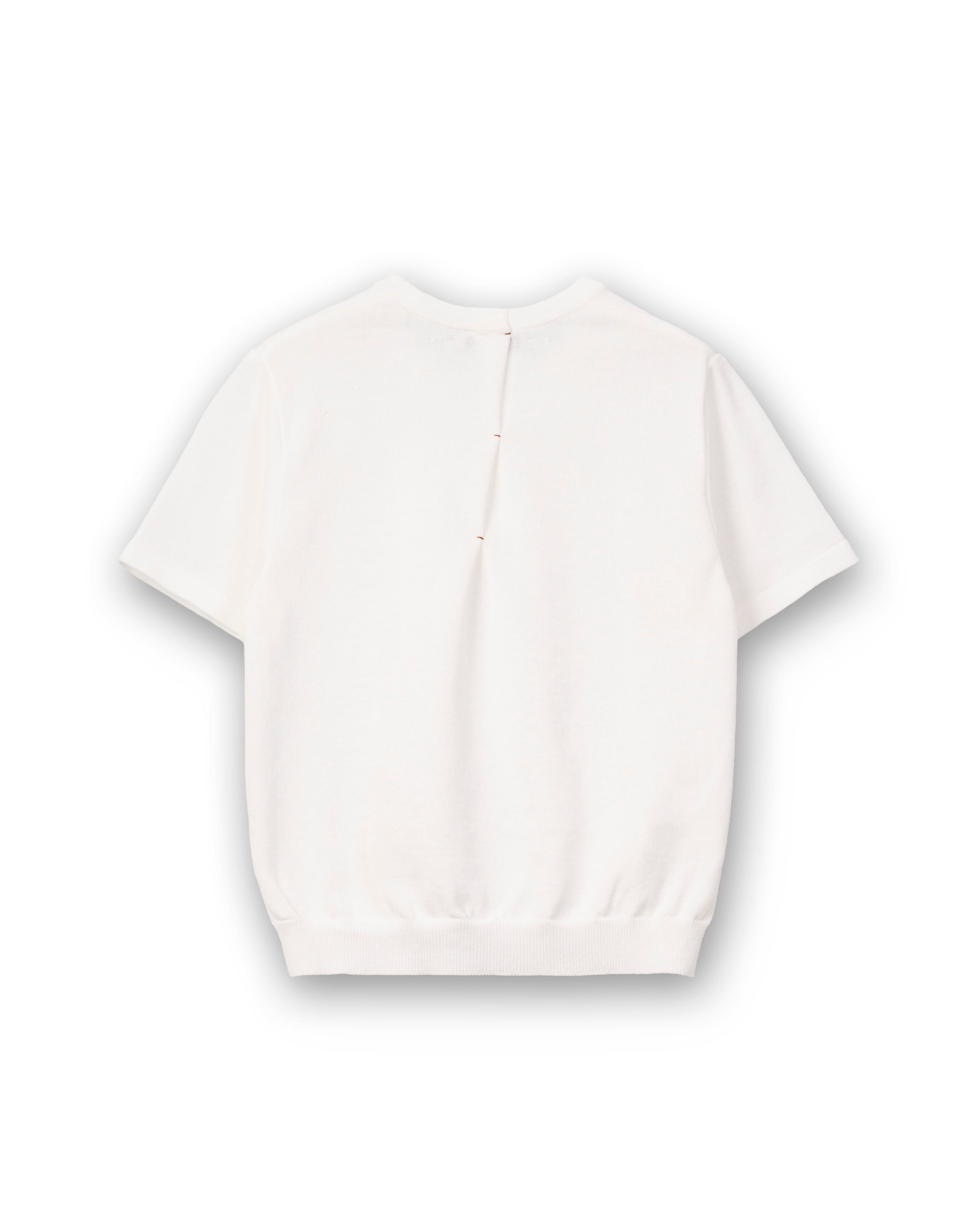COMPACT KNITTED TEE [OFF WHITE]