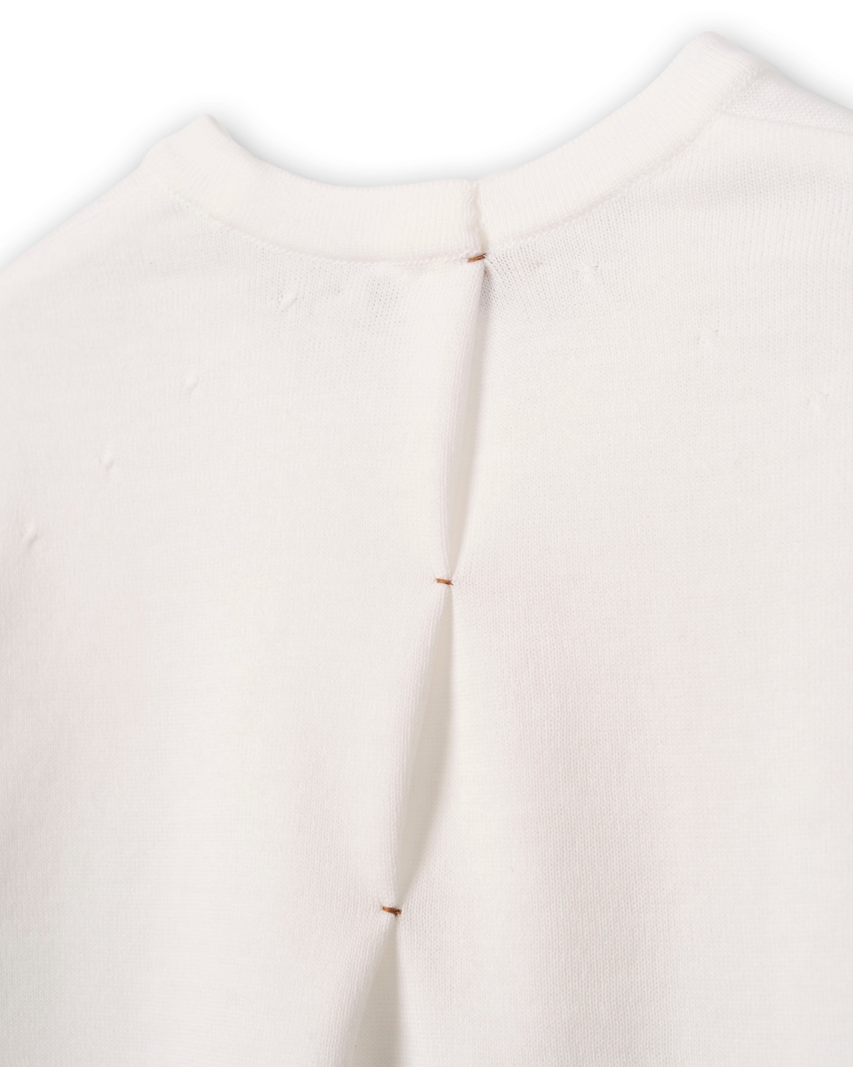 COMPACT KNITTED TEE [OFF WHITE]