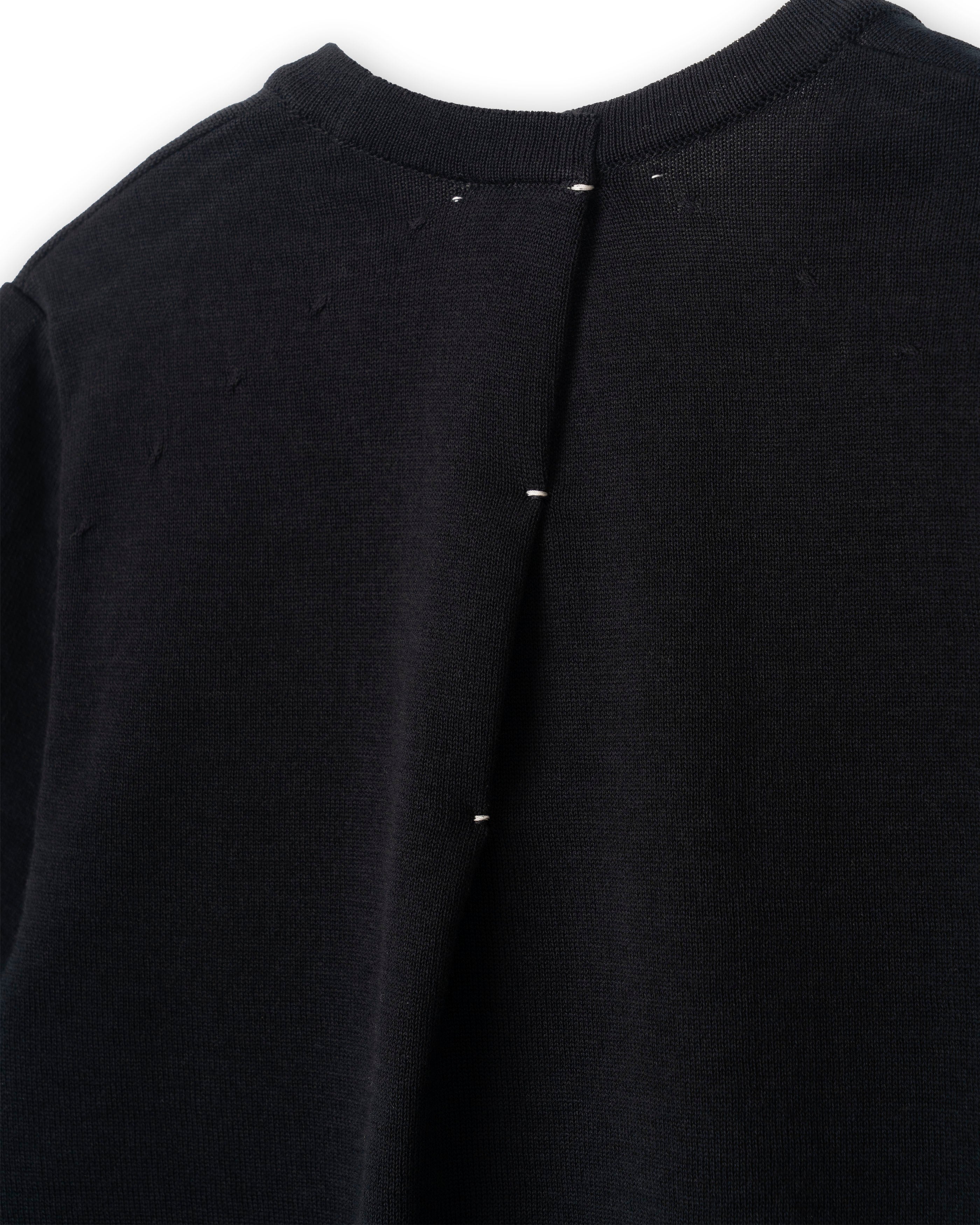 COMPACT KNITTED TEE [BLACK]