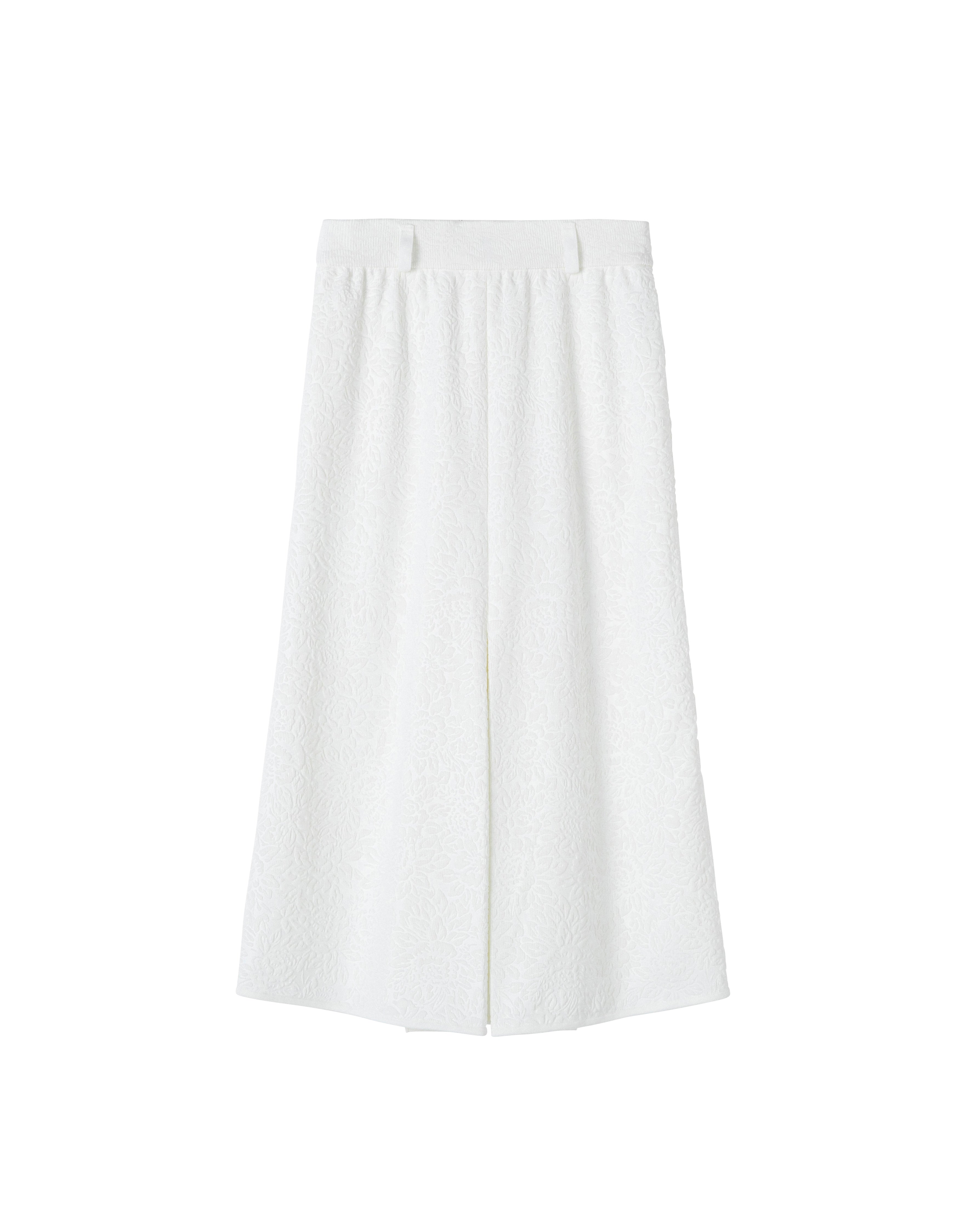 FLOWER EMBOSS SKIRT[IVORY]