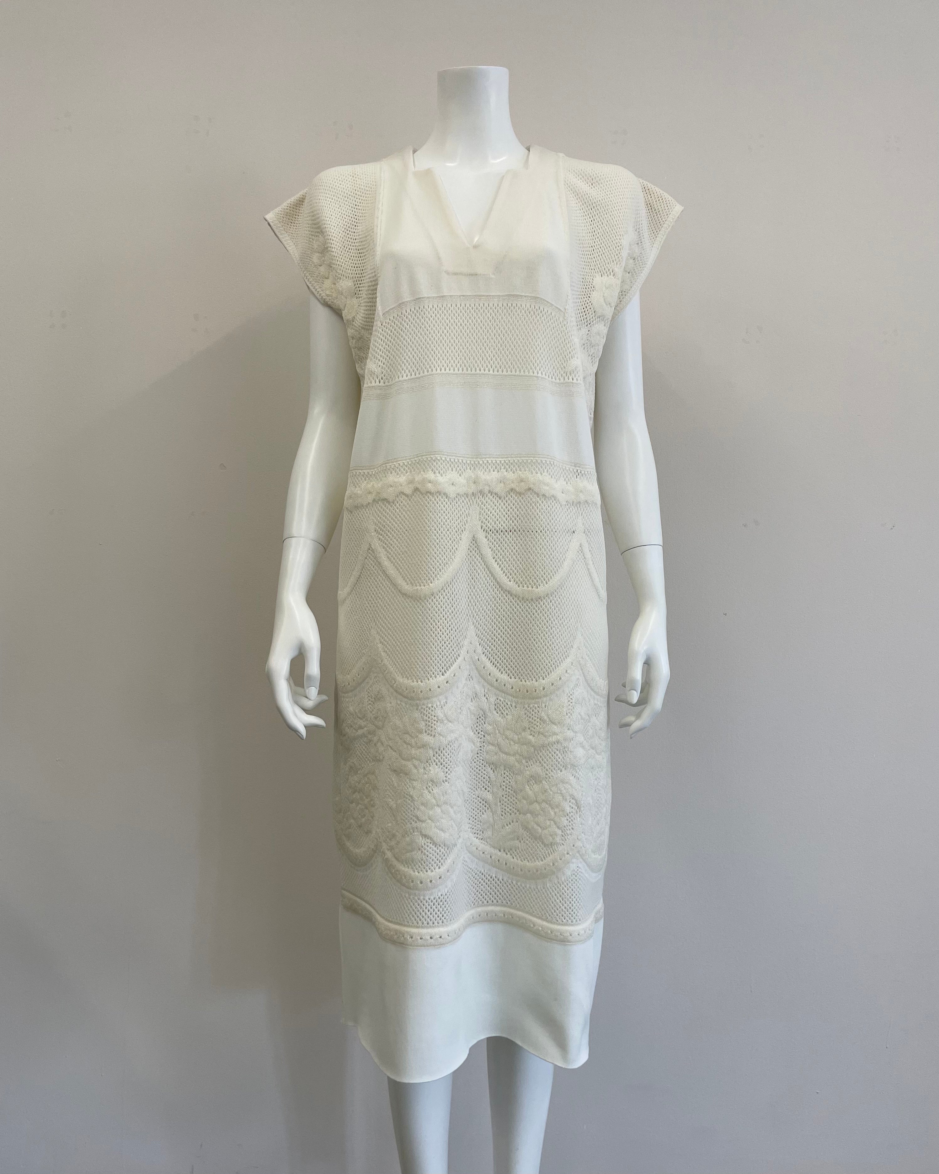 FLORAL PATTERNED LACY DRESS [IVORY]