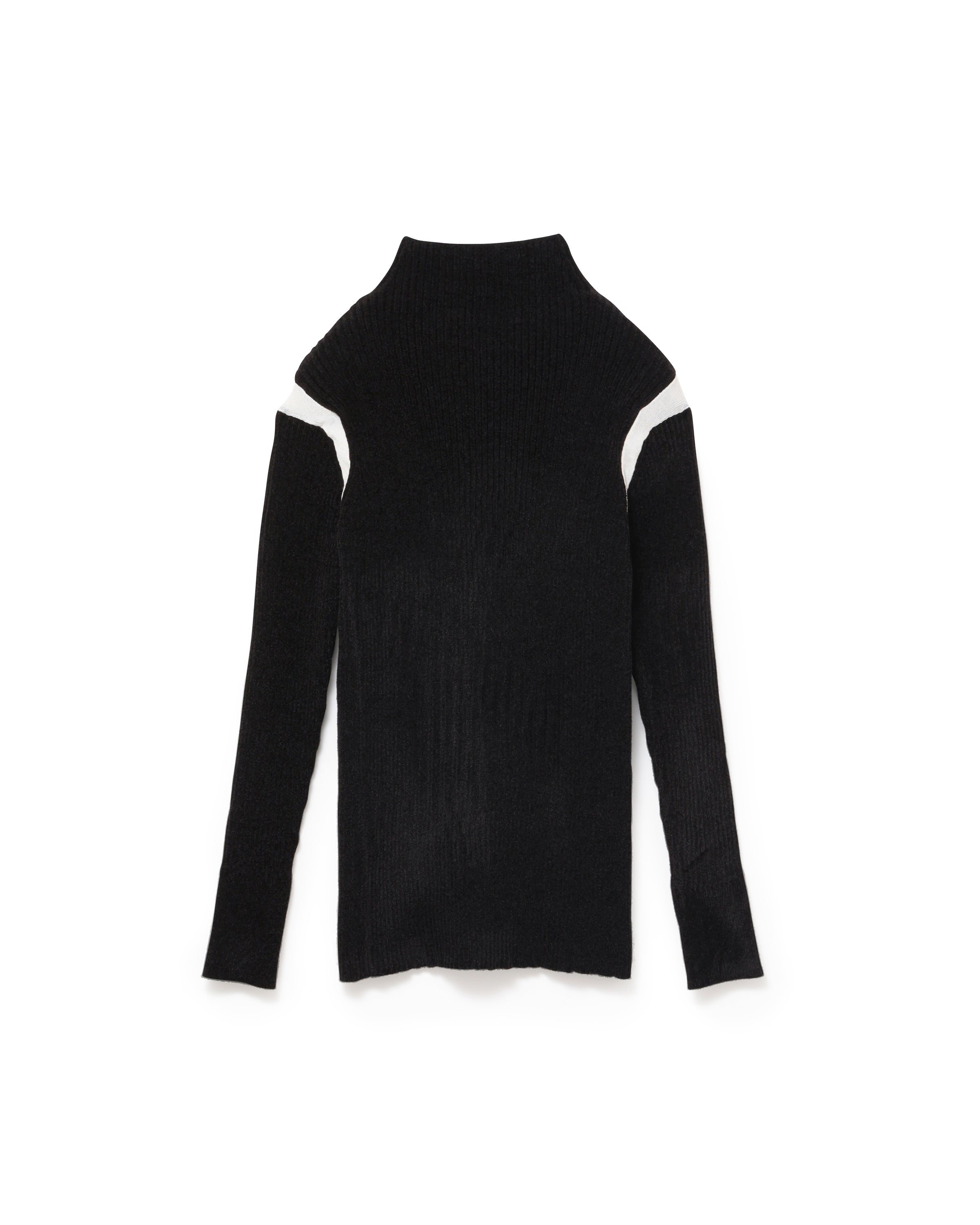 PADDED MOLE RIB PULLOVER [BLACK]